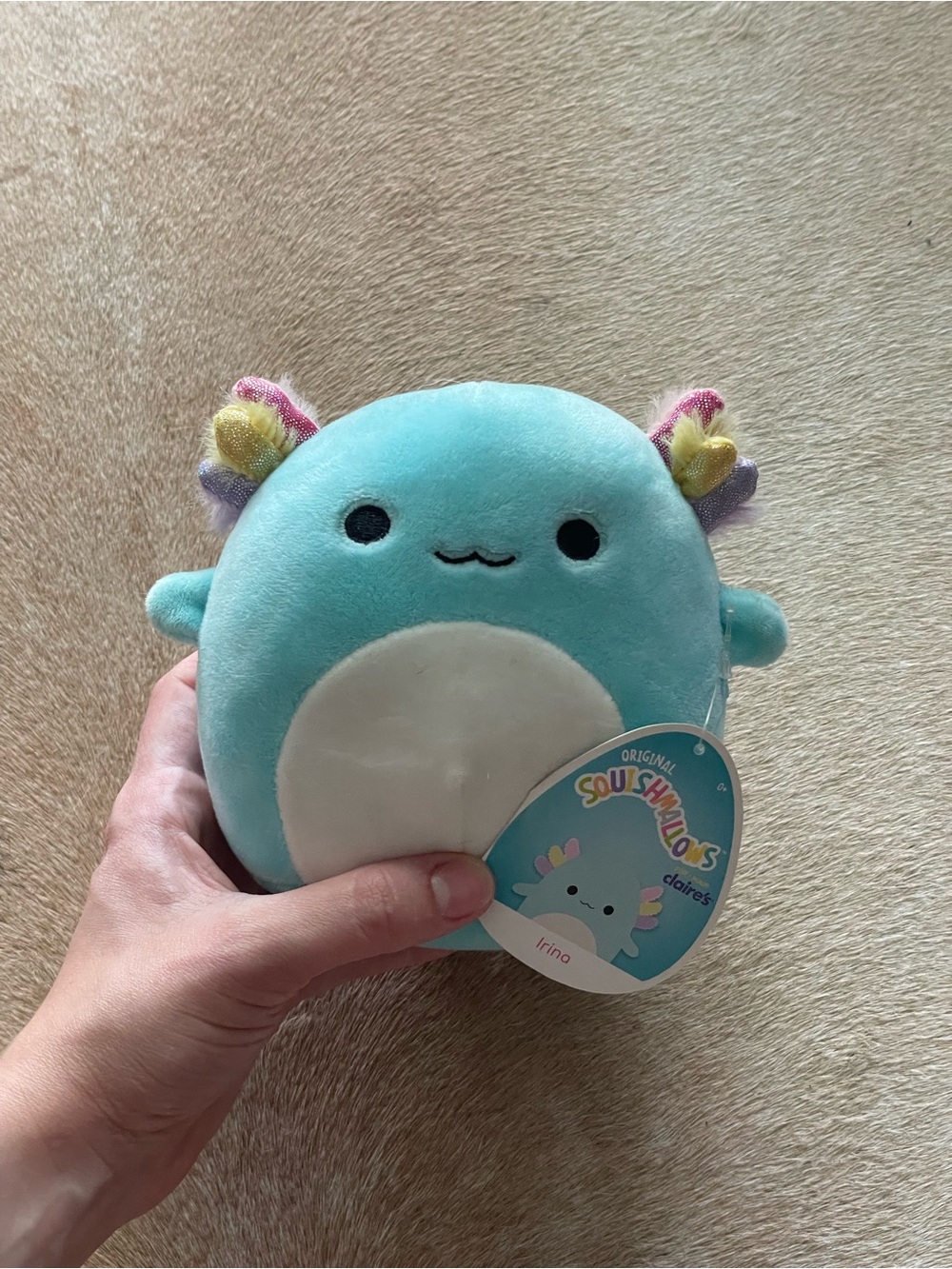 Blue Axolotl Squishmallow Plush